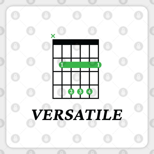 B Versatile B Guitar Chord Tab Light Theme Magnet by nightsworthy